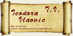 Teodora Vlaović vizit kartica